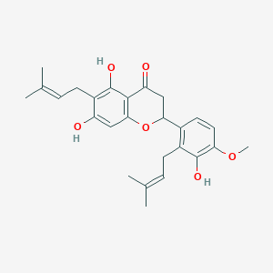 molecular formula C26H30O6 B12713937 Antiarone H CAS No. 130756-21-7