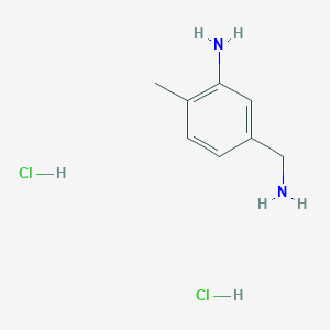 molecular formula C8H14Cl2N2 B012714 3-Amino-4-methyl-benzenemethanamine dihydrochloride CAS No. 102677-71-4