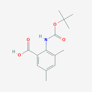 molecular formula C14H19NO4 B1271403 2-((tert-Butoxycarbonyl)amino)-3,5-dimethylbenzoic acid CAS No. 669713-57-9