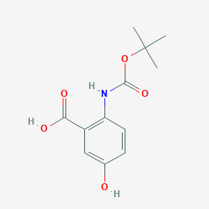 molecular formula C12H15NO5 B1271404 n-Boc-5-hydroxyanthranilic acid CAS No. 244765-00-2