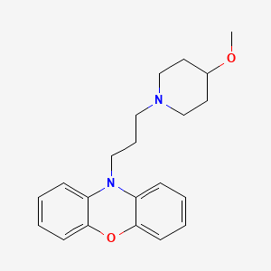 molecular formula C21H26N2O2 B12714054 Phenoxazine, 10-(3-(4-methoxypiperidino)propyl)- CAS No. 97018-26-3
