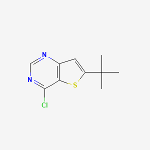 molecular formula C10H11ClN2S B1271407 6-tert-Butyl-4-chlorothieno[3,2-d]pyrimidine CAS No. 439693-52-4
