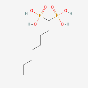 molecular formula C8H20O6P2 B12714118 Phosphonic acid, octylidenebis- CAS No. 2530-50-9
