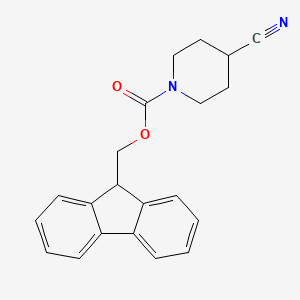 molecular formula C21H20N2O2 B1271421 4-Cyano-1-N-Fmoc-piperidine CAS No. 391248-16-1