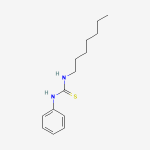 molecular formula C14H22N2S B1271428 1-Heptyl-3-phenyl-2-thiourea CAS No. 79425-04-0