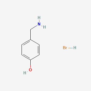 molecular formula C7H10BrNO B1271429 4-Hydroxybenzylamine hydrobromide CAS No. 90430-14-1
