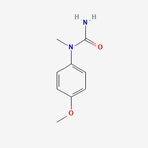 molecular formula C9H12N2O2 B12714322 1-(4-Methoxyphenyl)-1-methylurea 
