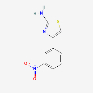 molecular formula C10H9N3O2S B1271442 4-(4-Methyl-3-nitrophenyl)-1,3-thiazol-2-amine CAS No. 675602-95-6