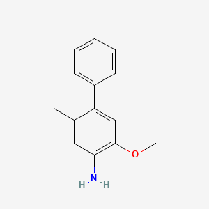 molecular formula C14H15NO B1271443 5-Methyl-4-phenyl-o-anisidine CAS No. 206761-76-4