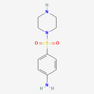 molecular formula C10H15N3O2S B1271453 4-(Piperazin-1-ylsulfonyl)aniline CAS No. 69249-13-4