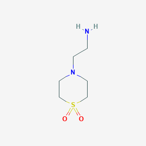 molecular formula C6H14N2O2S B1271456 4-(2-氨基乙基)硫代吗啉-1,1-二氧化物 CAS No. 89937-52-0
