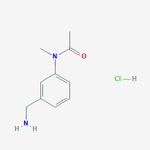 molecular formula C10H15ClN2O B1271462 N-[3-(aminomethyl)phenyl]-N-methylacetamide hydrochloride CAS No. 849020-90-2