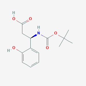 molecular formula C14H19NO5 B1271472 Boc-(R)-3-Amino-3-(2-hydroxy-phenyl)-propionic acid CAS No. 500788-88-5