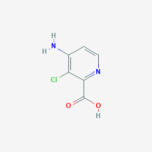 molecular formula C6H5ClN2O2 B1271473 4-Amino-3-chloropyridine-2-carboxylic acid CAS No. 76165-18-9