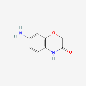 molecular formula C8H8N2O2 B1271479 7-amino-2H-1,4-benzoxazin-3(4H)-one CAS No. 26215-14-5