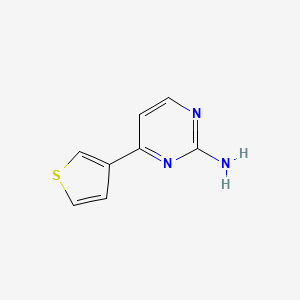 molecular formula C8H7N3S B1271484 4-(3-噻吩基)-2-嘧啶胺 CAS No. 206564-03-6