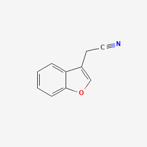 molecular formula C10H7NO B1271501 1-Benzofuran-3-ylacetonitrile CAS No. 52407-43-9