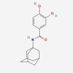 molecular formula C17H21NO3 B12715036 Adamantanyl dihydroxybenzamide CAS No. 1145869-22-2