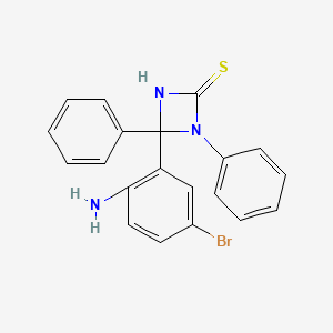 molecular formula C20H16BrN3S B12715041 (Z)-((2-Amino-5-bromophenyl)phenylmethylene)phenylthiourea CAS No. 126164-78-1