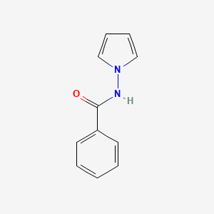 molecular formula C11H10N2O B12715078 Benzamide, N-1H-pyrrol-1-yl- CAS No. 777-14-0