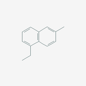molecular formula C13H14 B12715110 1-Ethyl-6-methylnaphthalene CAS No. 31032-91-4