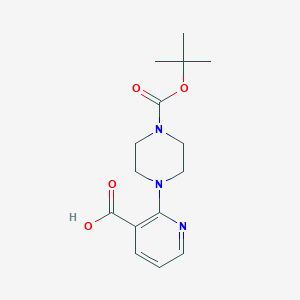 molecular formula C15H21N3O4 B1271514 2-(4-(Tert-butoxycarbonyl)piperazin-1-yl)nicotinic acid CAS No. 902835-85-2