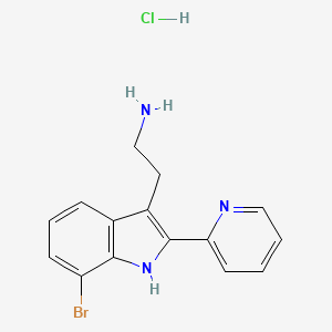 2-[7-Bromo-2-(pyridin-2-yl)-1H-indol-3-yl]ethylamine hydrochloride