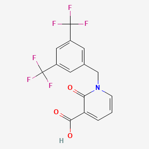 1-[3,5-Bis(Trifluoromethyl)Benzyl]-2-Oxo-1,2-Dihydro-3-Pyridinecarboxylic Acid