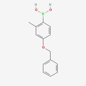 molecular formula C14H15BO3 B1271526 4-Benzyloxy-2-methylphenylboronic acid CAS No. 847560-49-0
