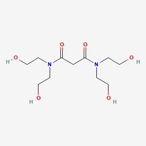 molecular formula C11H22N2O6 B12715314 N,N,N',N'-Tetrakis(2-hydroxyethyl)malonamide CAS No. 64165-41-9