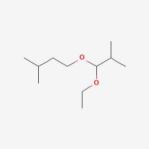 molecular formula C11H24O2 B12715317 1-Ethoxy-2-methyl-1-isopentyloxypropane CAS No. 253679-74-2