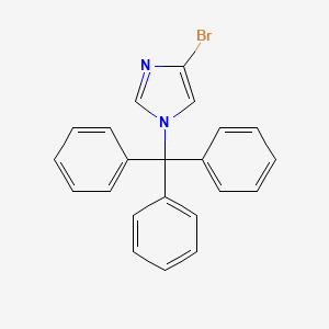 molecular formula C22H17BrN2 B1271536 4-Bromo-1-trityl-1H-imidazole CAS No. 87941-55-7