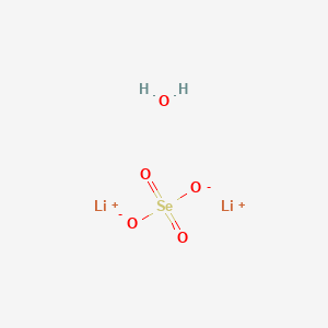molecular formula H2Li2O5Se B12715394 Lithium selenate monohydrate CAS No. 7790-71-8