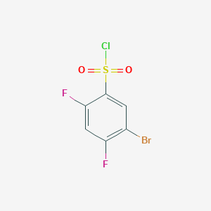 molecular formula C6H2BrClF2O2S B1271542 5-Bromo-2,4-difluorobenzenesulfonyl chloride CAS No. 287172-61-6
