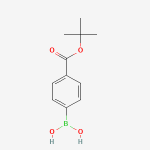molecular formula C11H15BO4 B1271544 (4-(tert-Butoxycarbonyl)phenyl)boronic acid CAS No. 850568-54-6