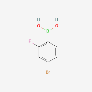 molecular formula C6H5BBrFO2 B1271552 4-Bromo-2-fluorobenzeneboronic acid CAS No. 216393-64-5