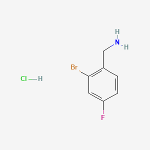 molecular formula C7H8BrClFN B1271554 2-Bromo-4-fluorobenzylamine hydrochloride CAS No. 289038-14-8