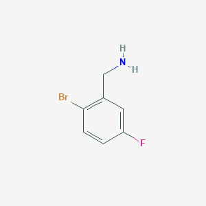 molecular formula C7H7BrFN B1271555 2-溴-5-氟苯甲胺 CAS No. 747392-34-3