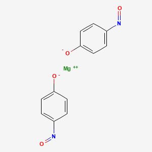 molecular formula C12H8MgN2O4 B12715571 Phenol, 4-nitroso-, magnesium salt CAS No. 84732-34-3