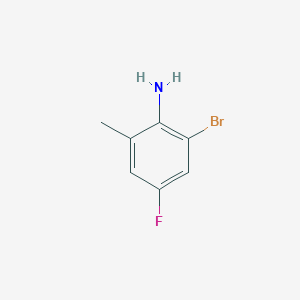 molecular formula C7H7BrFN B1271559 2-Bromo-4-fluoro-6-methylaniline CAS No. 202865-77-8