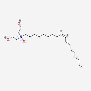 molecular formula C22H45NO3 B12715613 Dihydroxyethyl oleamine oxide CAS No. 93962-62-0