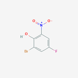 molecular formula C6H3BrFNO3 B1271563 2-溴-4-氟-6-硝基苯酚 CAS No. 320-75-2
