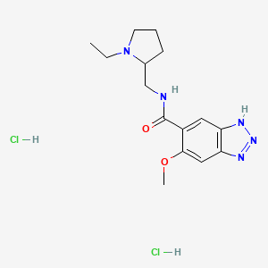 molecular formula C15H23Cl2N5O2 B12715639 Einecs 245-710-3 