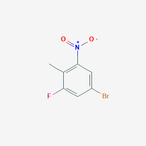 molecular formula C7H5BrFNO2 B1271564 4-溴-2-氟-6-硝基甲苯 CAS No. 502496-34-6