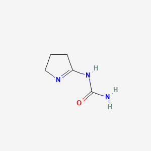 molecular formula C5H9N3O B12715709 Urea, (3,4-dihydro-2H-pyrrol-5-yl)- CAS No. 97482-11-6