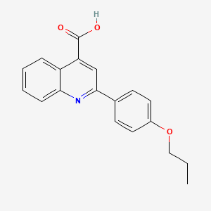 molecular formula C19H17NO3 B1271571 2-(4-Propoxyphenyl)quinoline-4-carboxylic acid CAS No. 51842-69-4