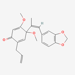 molecular formula C21H22O5 B12715725 Isofutoquinol B CAS No. 62532-61-0