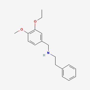 molecular formula C18H23NO2 B1271586 N-(3-ethoxy-4-methoxybenzyl)-2-phenylethanamine CAS No. 101781-84-4