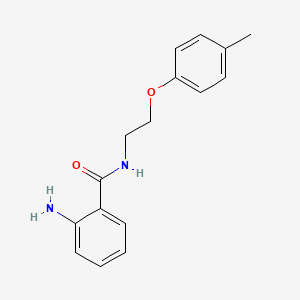 molecular formula C16H18N2O2 B1271597 2-amino-N-[2-(4-methylphenoxy)ethyl]benzamide CAS No. 540515-70-6