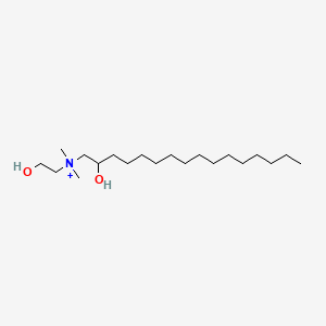 molecular formula C20H44NO2+ B12715992 Hydroxycetyl hydroxyethyl dimonium CAS No. 85006-12-8